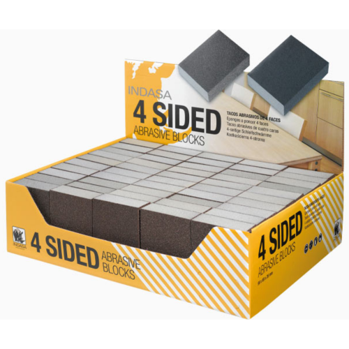 Gąbki Ścierne Czterostronne INDASA SPONGE 4 SIDED P60 250 szt.