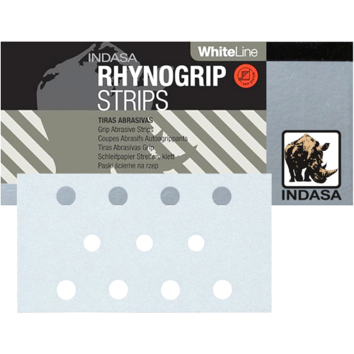 Paski Ścierne Rzep INDASA Rhynogrip White Line 70 x 125 mm 11H P400