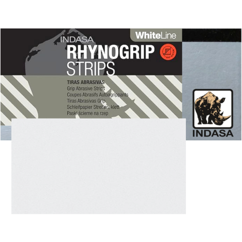 Paski Ścierne Rzep INDASA Rhynogrip White Line 70 x 125 mm P120