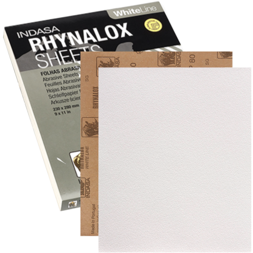 Arkusze Ścierne na Sucho INDASA Rhynalox White Line P120