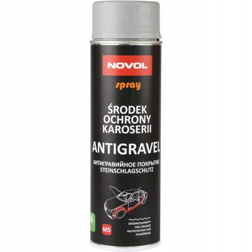 NOVOL Antigravel Baranek Ochrona Karoserii Szary Spray 500 ml