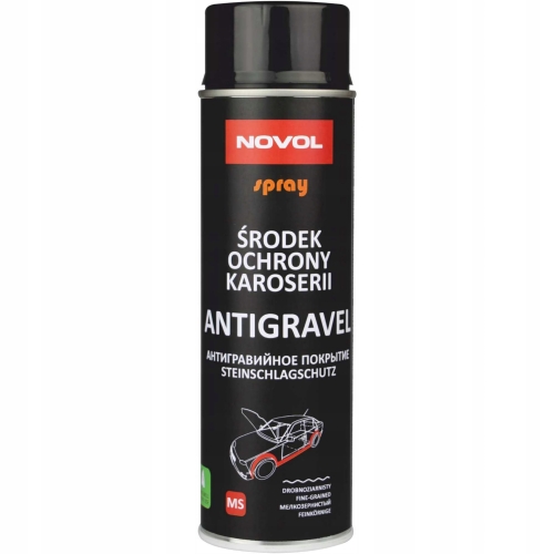 NOVOL Antigravel Baranek Ochrona Karoserii Czarny Spray 500 ml