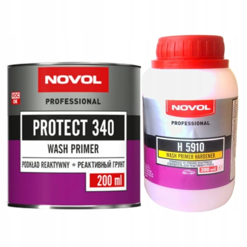 NOVOL Protect 340 Podkład Reaktywny Antykorozyjny 200 ml + 200 ml