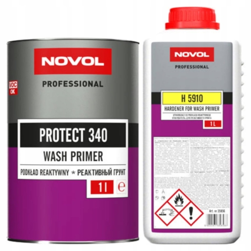 NOVOL Protect 340 Podkład Reaktywny Antykorozyjny 1 l + 1 l