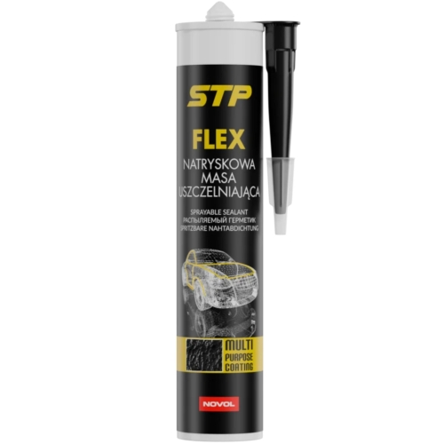 NOVOL Stp Flex Hybrydowa Natryskowa Masa Uszczelniająca Czarna 290 ml
