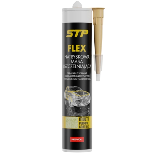 NOVOL Stp Flex Hybrydowa Natryskowa Masa Uszczelniająca Beżowa 290 ml