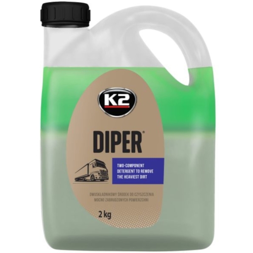 K2 DIPER Dwuskładnikowy Silny Środek do Usuwania Ciężkich Zabrudzeń 2 kg