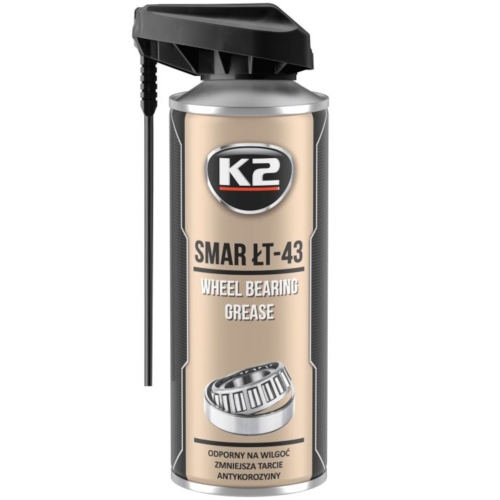 K2 SMAR ŁT-43 Litowy do Łożysk Spray 400 ml