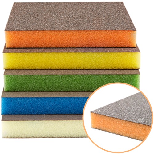 Gąbki Ścierne Dwustronne INDASA RHYNOSPONGE AUTO Medium P120-P220