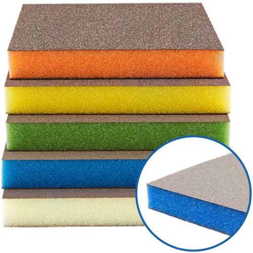 Gąbki Ścierne Dwustronne INDASA RHYNOSPONGE AUTO Ultra Fine P600-P1000