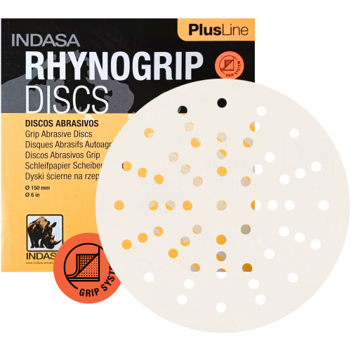 Krążki Ścierne Rzep Rhynogrip INDASA Plus Line ULTRAVENT 150 mm 57H P220