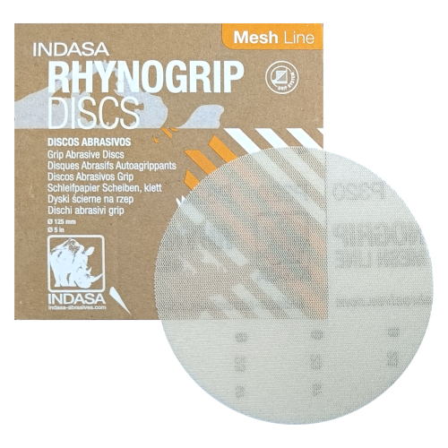 Siatki Ścierne Rzep Rhynogrip INDASA Mesh Line 125 mm P400