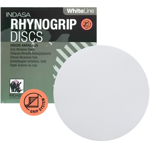 Krążki Ścierne INDASA Rhynogrip White Line 125 mm Pełne P120