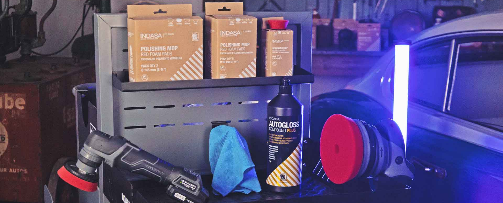 INDASA Pady Polerskie Gąbki Polerskie Czerwone